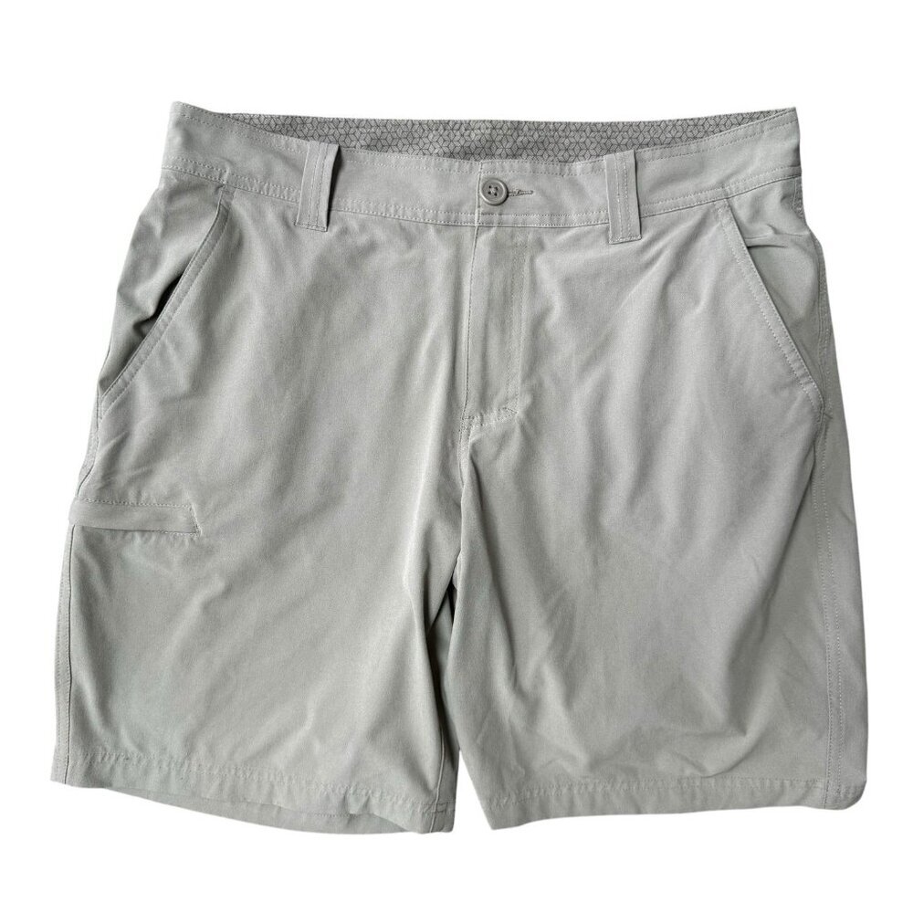 Columbia Global Adventure Shorts Mens 34 Lightweight Stretch Omni Shield Tan